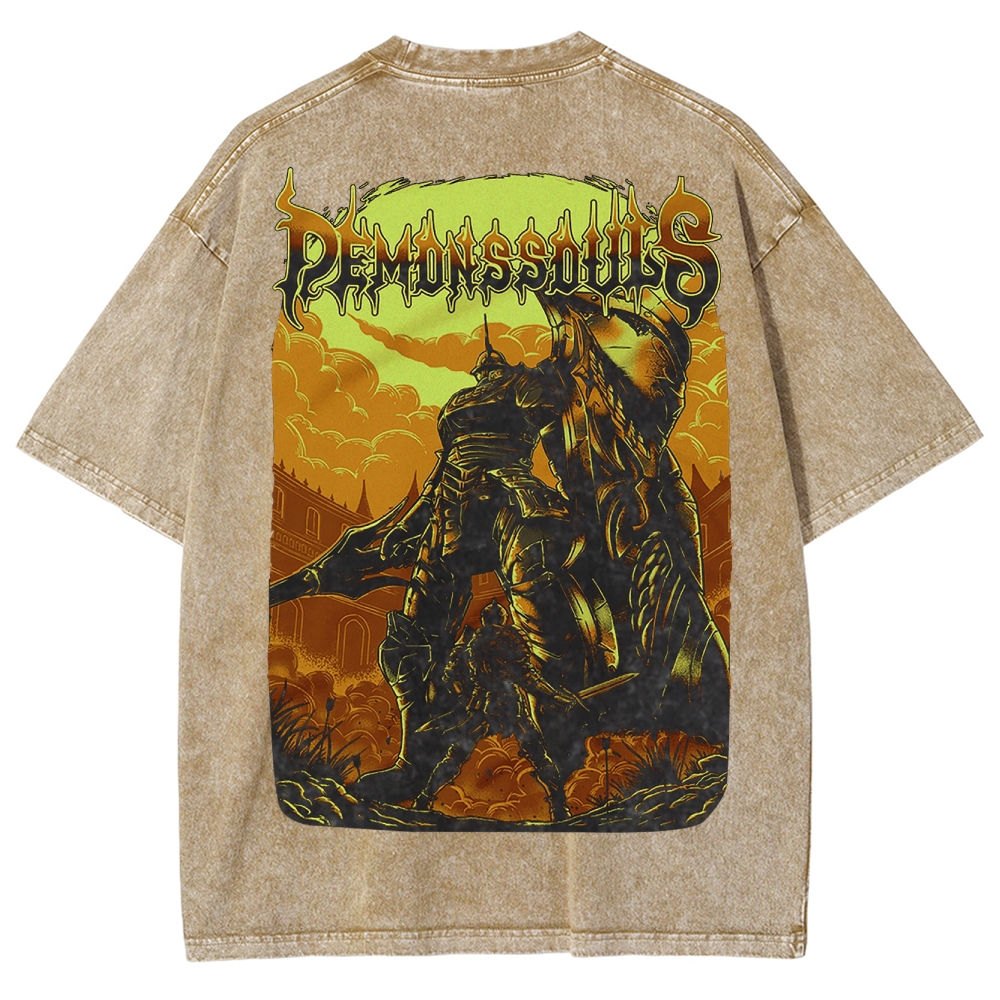 DARK SOULS Unisex Fit Washed T-Shirt 2502011054