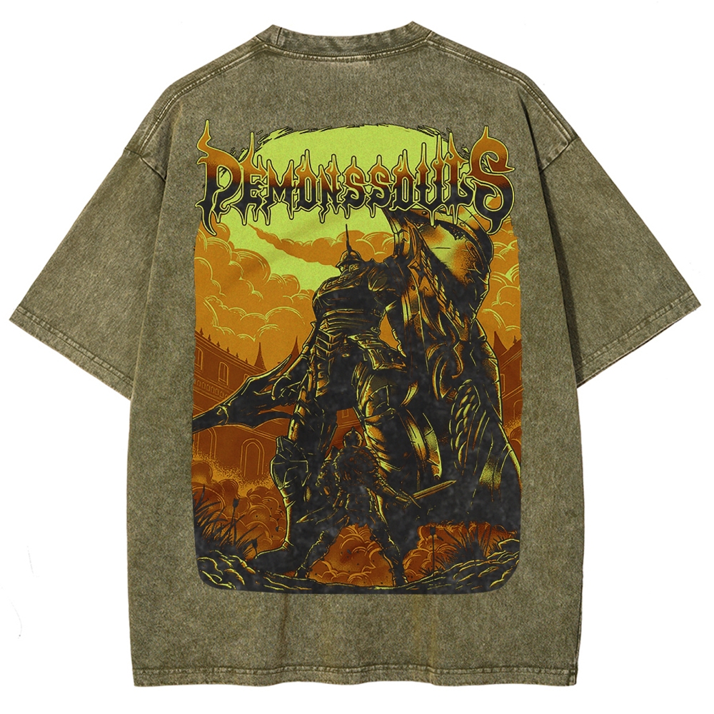 DARK SOULS Unisex Fit Washed T-Shirt 2502011054