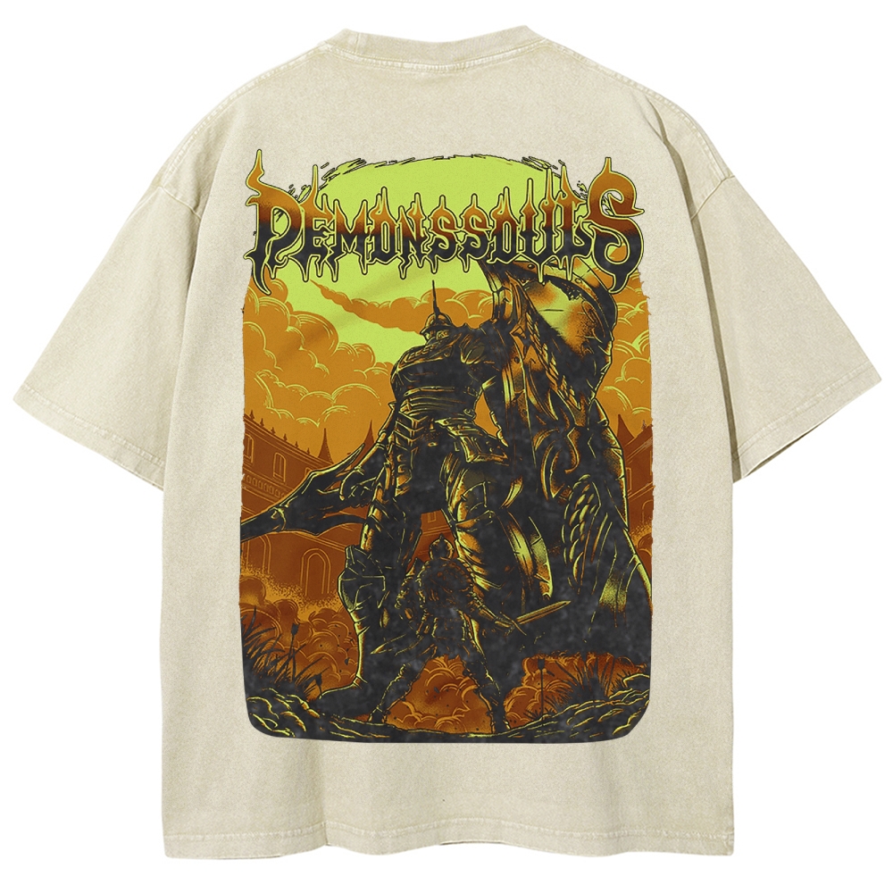DARK SOULS Unisex Fit Washed T-Shirt 2502011054