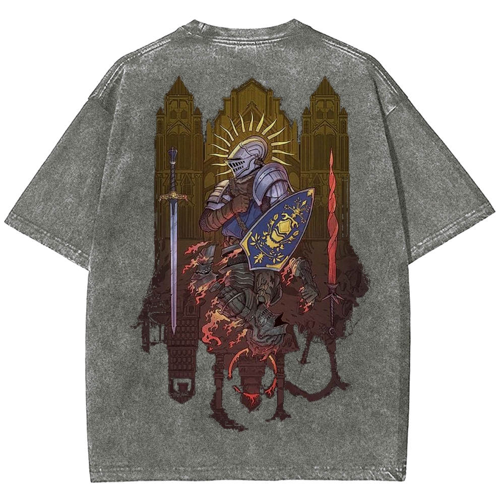 DARK SOULS Unisex Fit Washed T-Shirt 2502011056