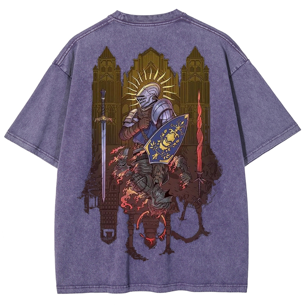 DARK SOULS Unisex Fit Washed T-Shirt 2502011056