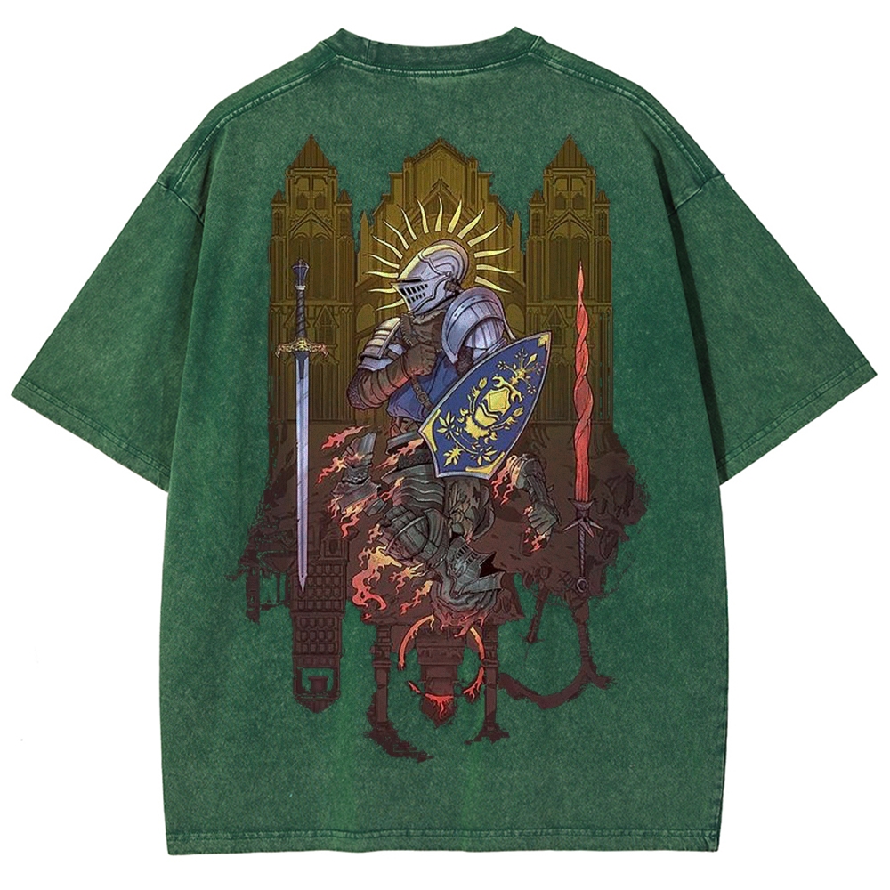 DARK SOULS Unisex Fit Washed T-Shirt 2502011056