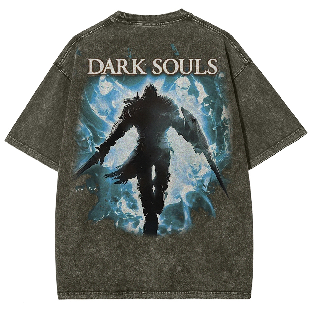 DARK SOULS Unisex Fit Washed T-Shirt 2502011076