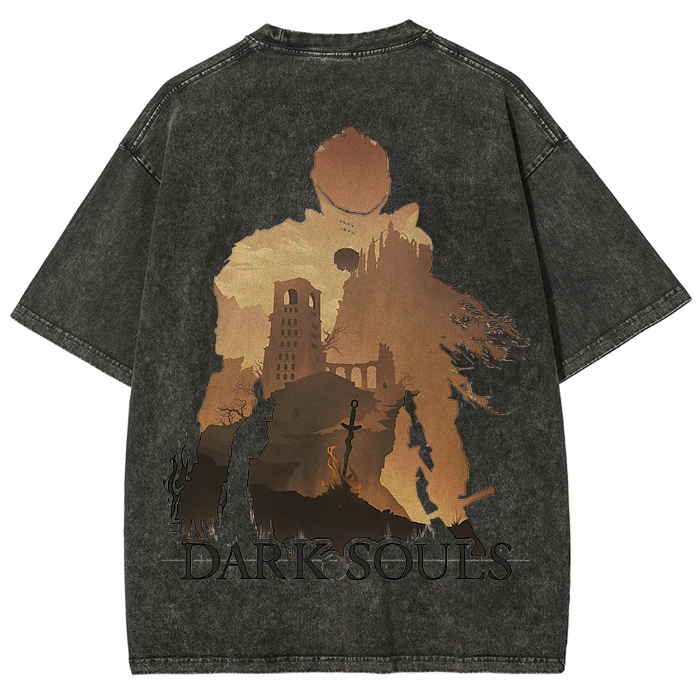 DARK SOULS Unisex Fit Washed T-Shirt 2502011085