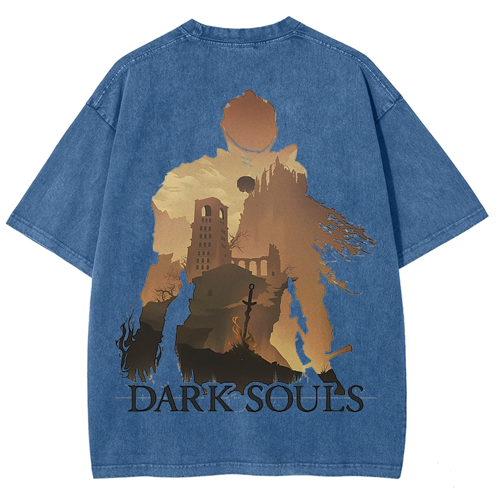 DARK SOULS Unisex Fit Washed T-Shirt 2502011085