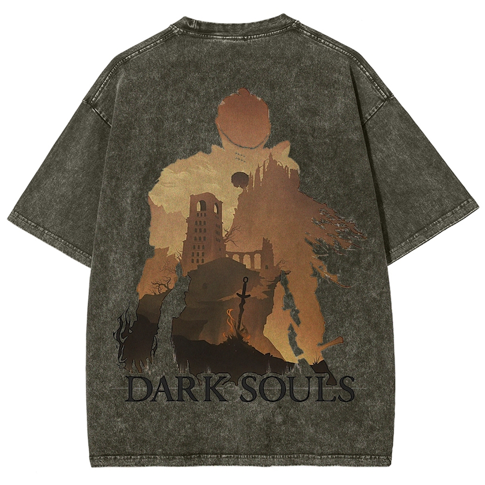 DARK SOULS Unisex Fit Washed T-Shirt 2502011085