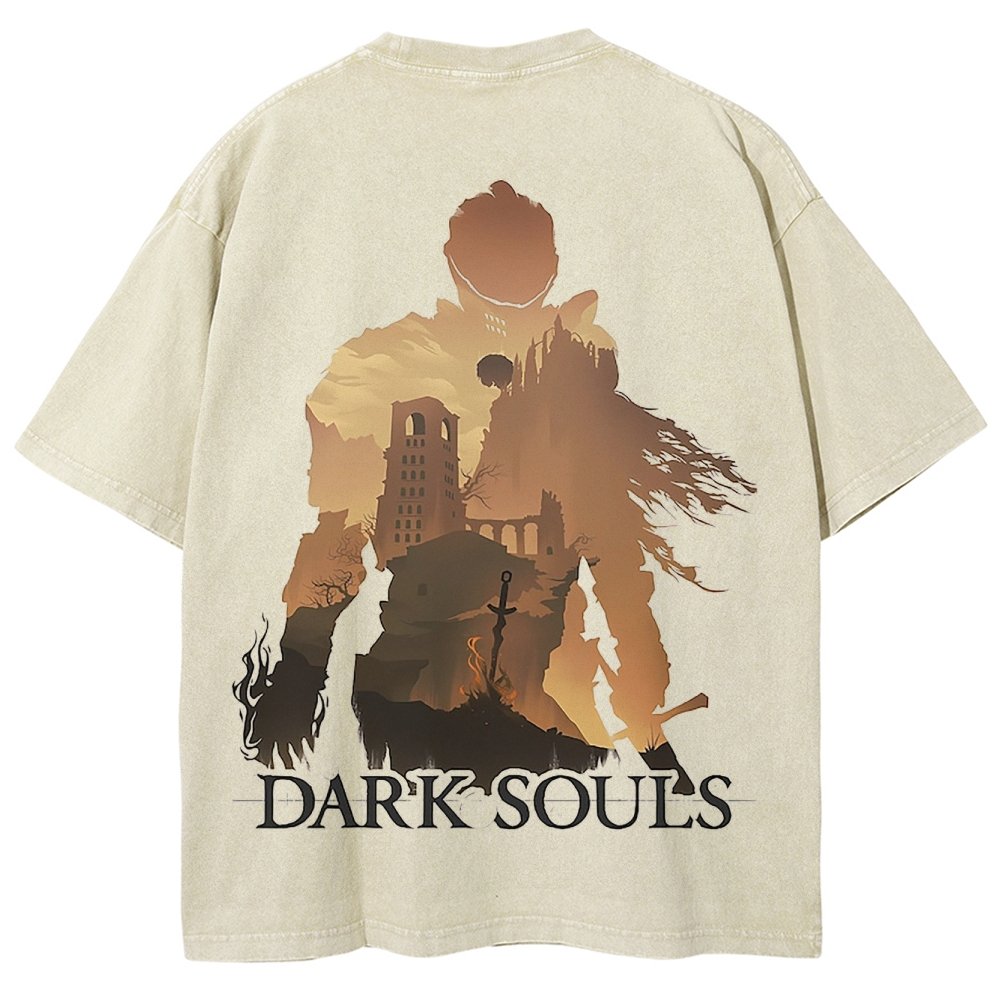 DARK SOULS Unisex Fit Washed T-Shirt 2502011085