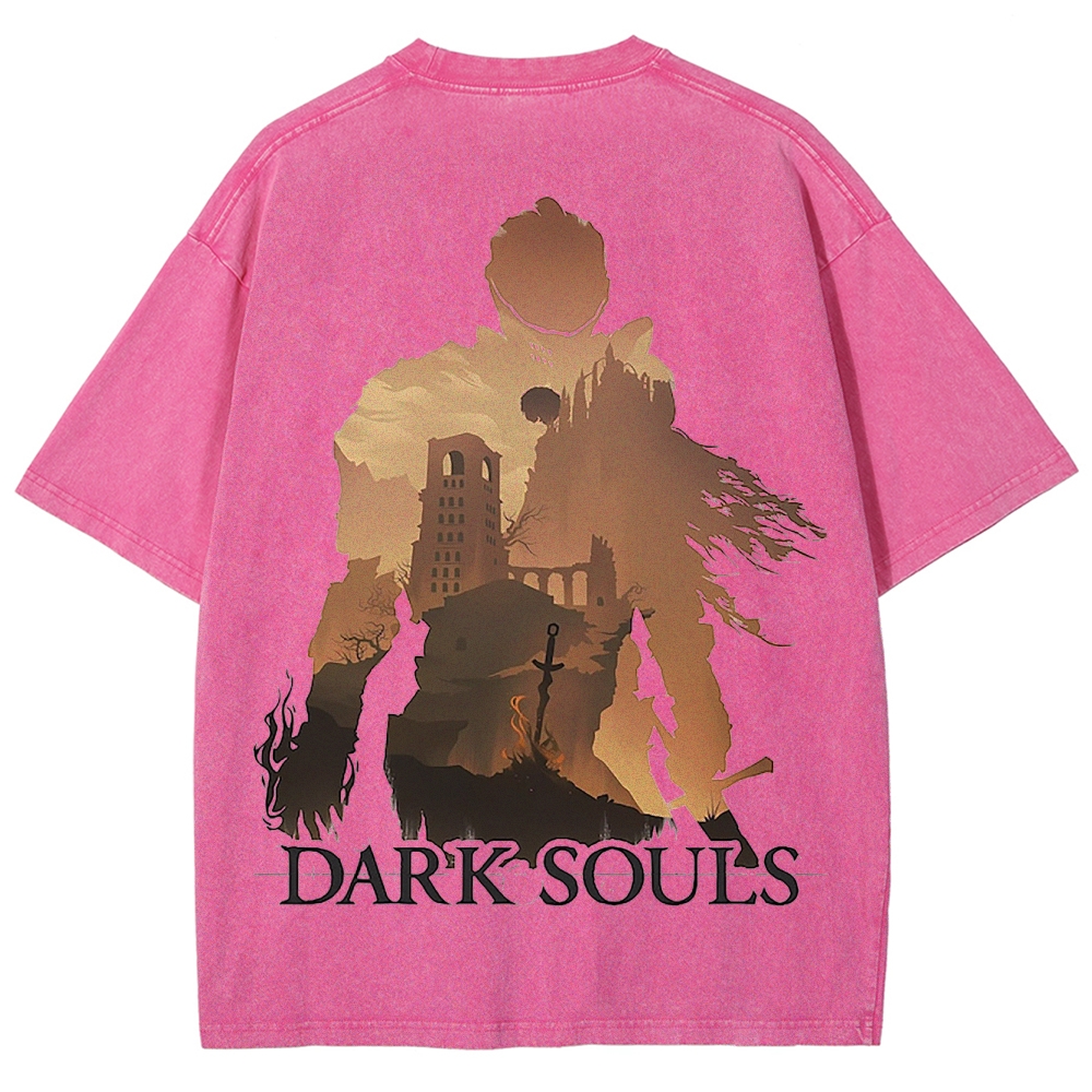 DARK SOULS Unisex Fit Washed T-Shirt 2502011085