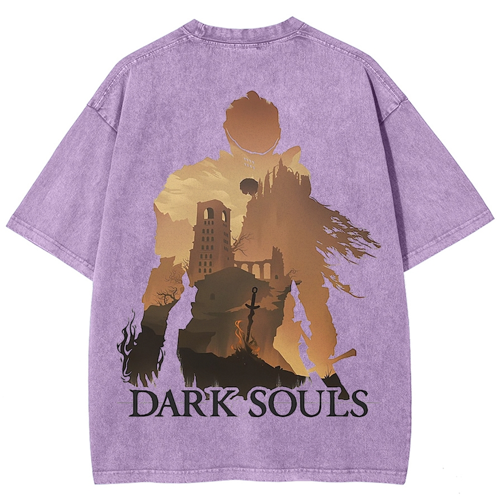 DARK SOULS Unisex Fit Washed T-Shirt 2502011085