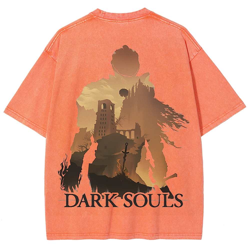 DARK SOULS Unisex Fit Washed T-Shirt 2502011085