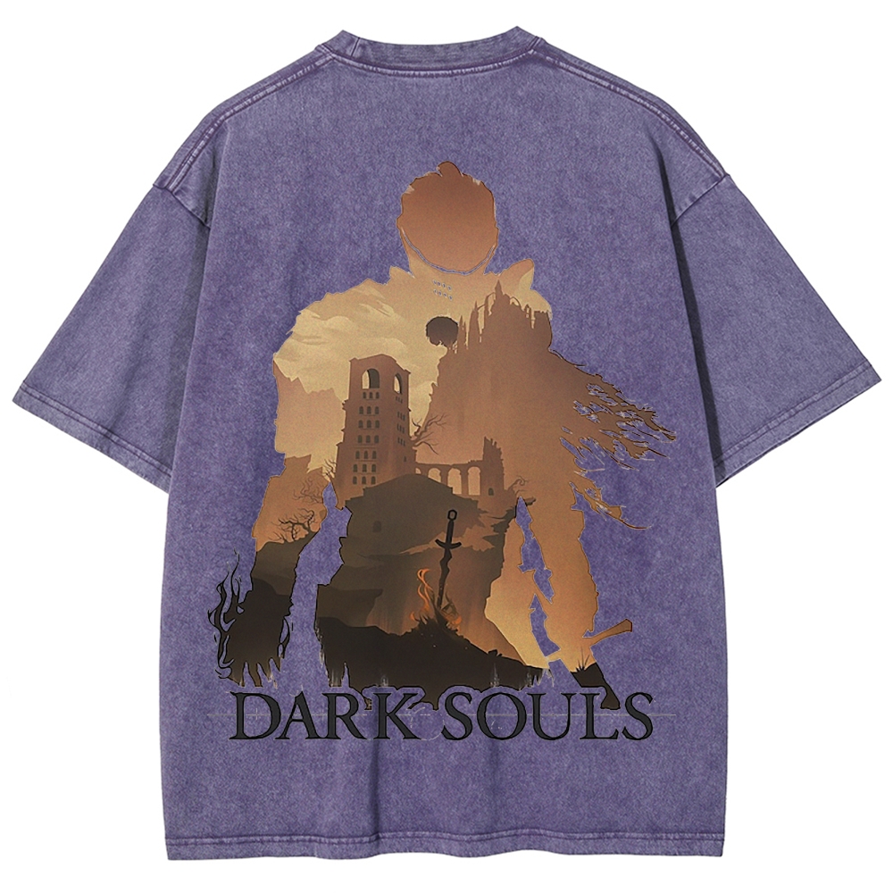 DARK SOULS Unisex Fit Washed T-Shirt 2502011085
