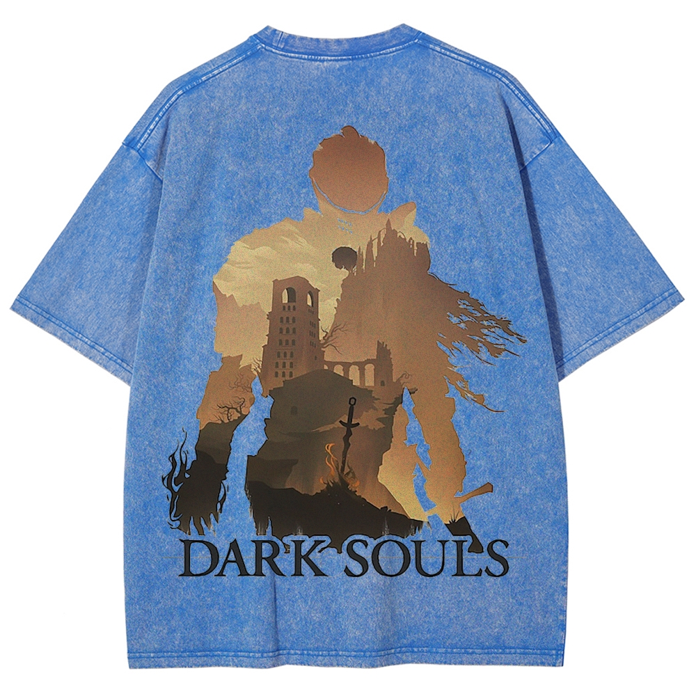 DARK SOULS Unisex Fit Washed T-Shirt 2502011085