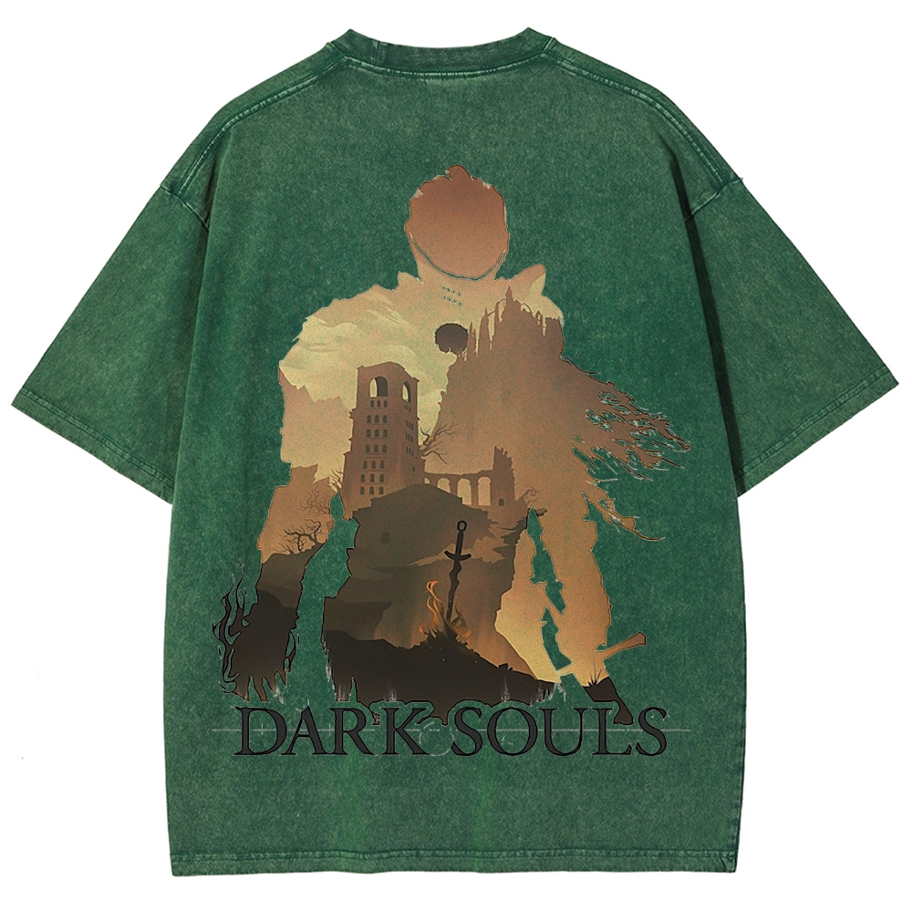 DARK SOULS Unisex Fit Washed T-Shirt 2502011085