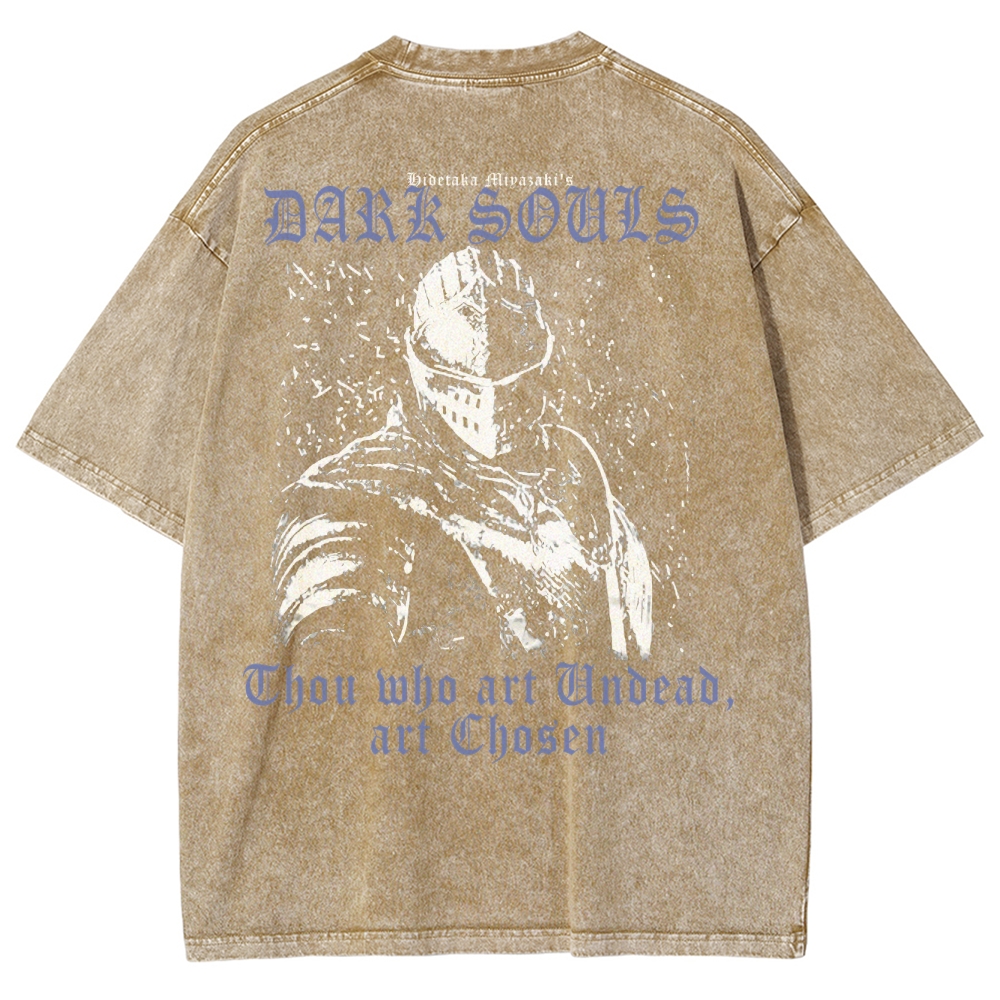 DARK SOULS Unisex Fit Washed T-Shirt 2502011095