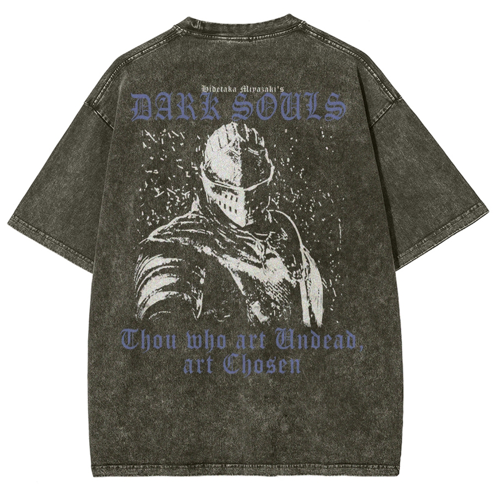 DARK SOULS Unisex Fit Washed T-Shirt 2502011095
