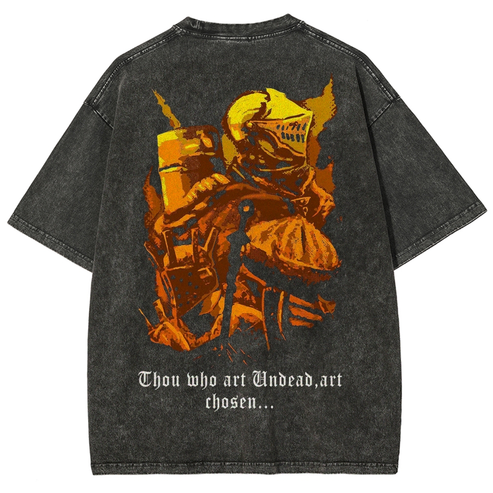 DARK SOULS Unisex Fit Washed T-Shirt 2502011099