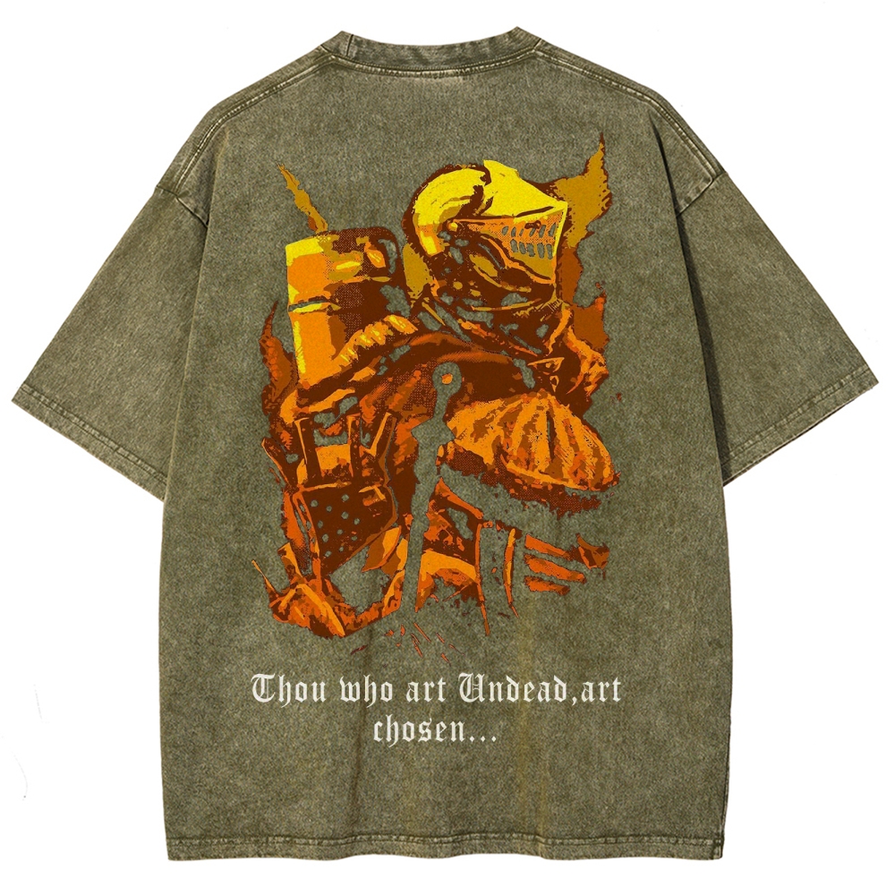 DARK SOULS Unisex Fit Washed T-Shirt 2502011099