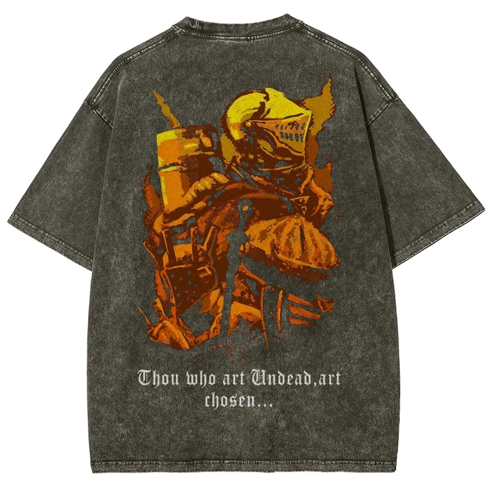 DARK SOULS Unisex Fit Washed T-Shirt 2502011099
