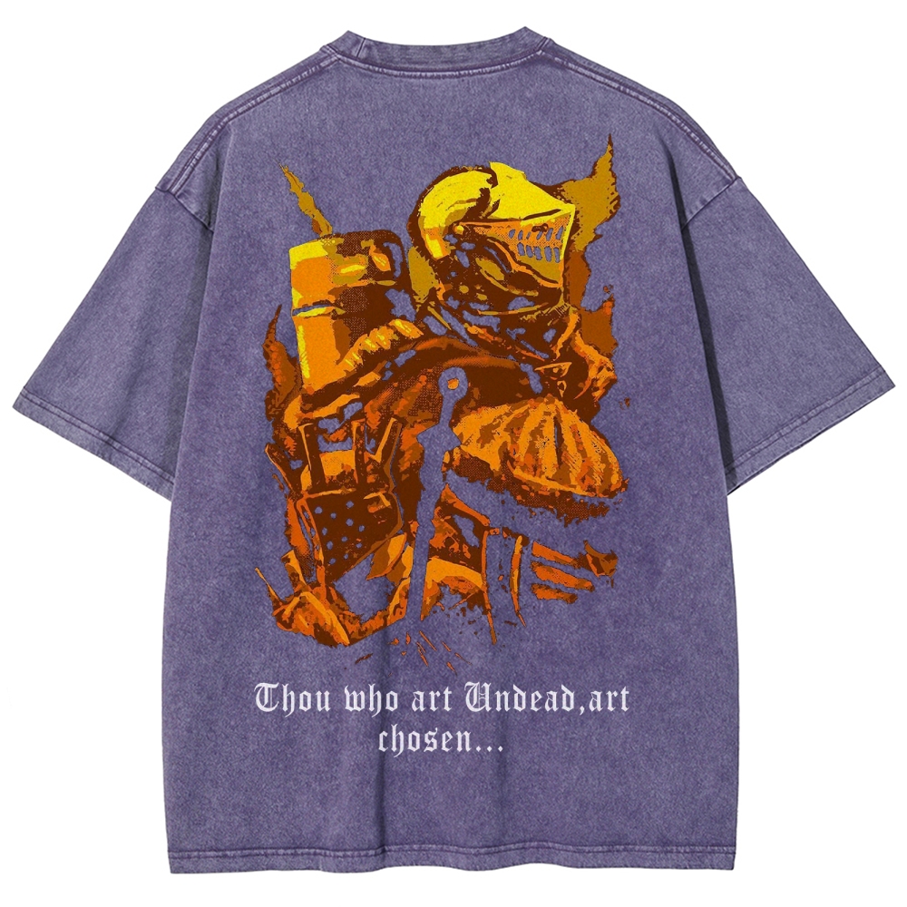 DARK SOULS Unisex Fit Washed T-Shirt 2502011099