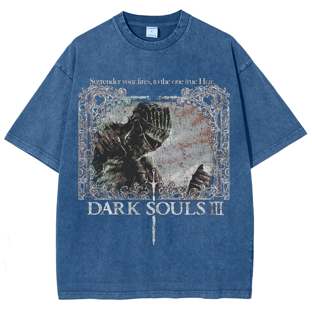 DARK SOULS Unisex Fit Washed T-Shirt 2502011124