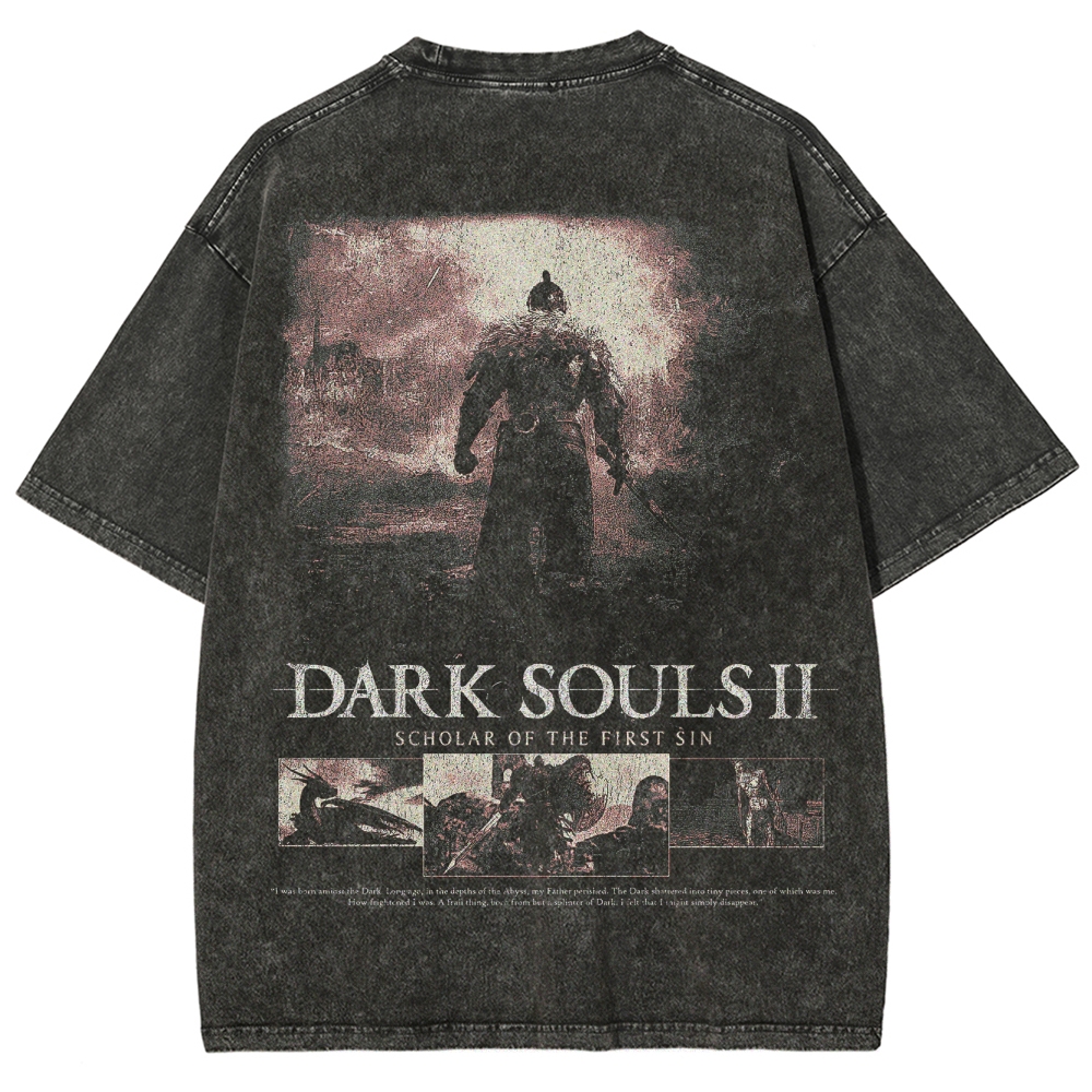 DARK SOULS Unisex Fit Washed T-Shirt 2502011133