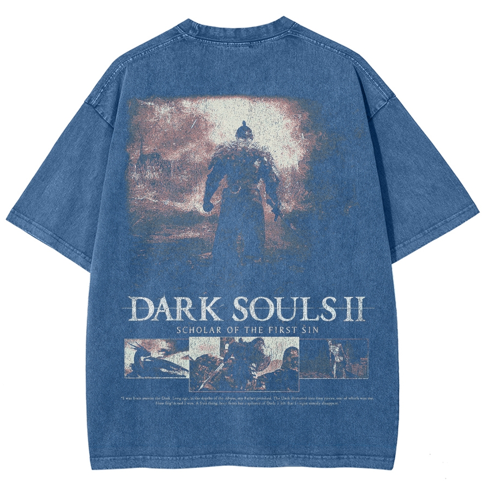 DARK SOULS Unisex Fit Washed T-Shirt 2502011133