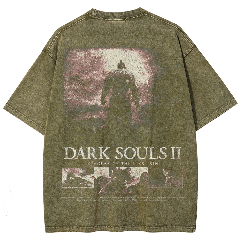 DARK SOULS Unisex Fit Washed T-Shirt 2502011133