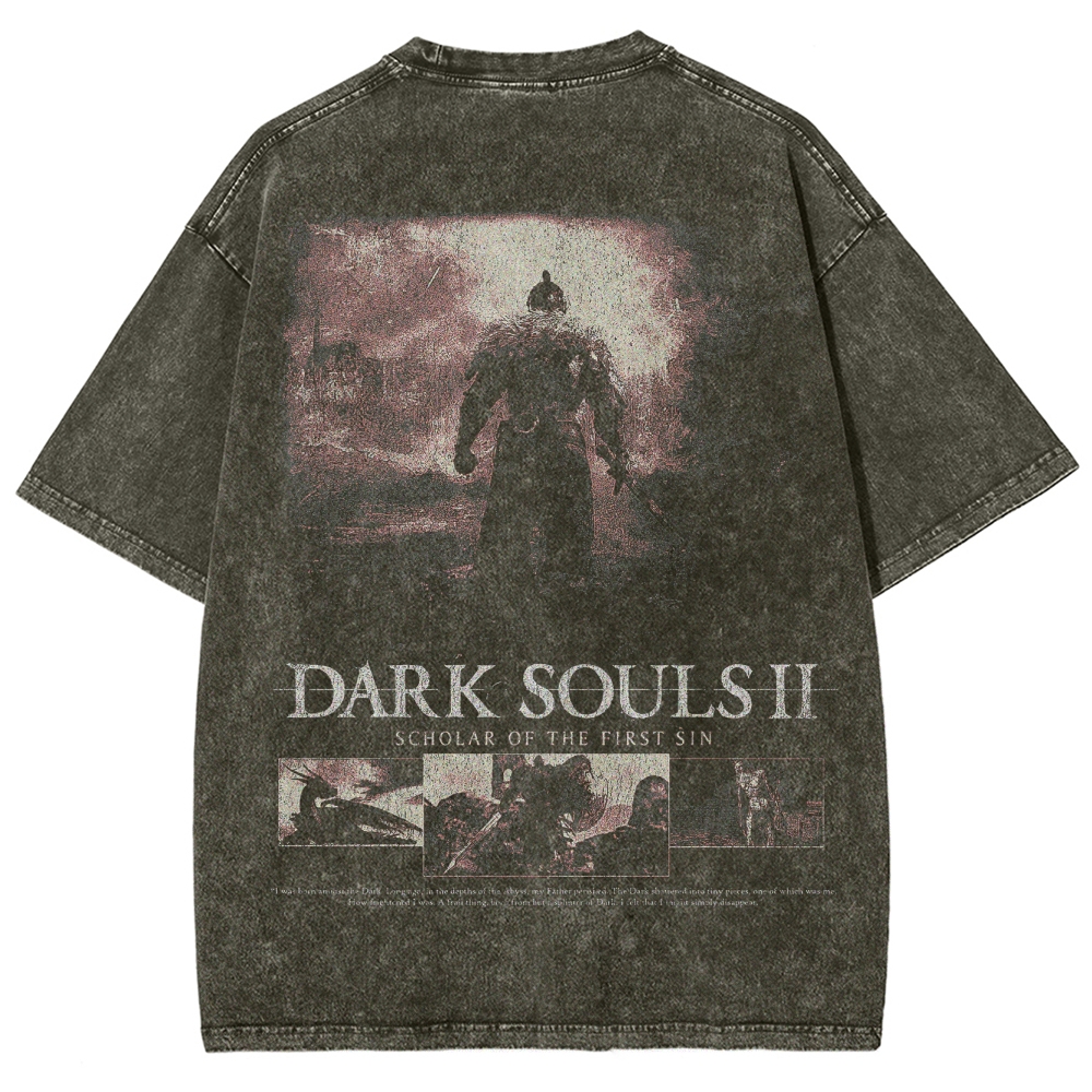 DARK SOULS Unisex Fit Washed T-Shirt 2502011133