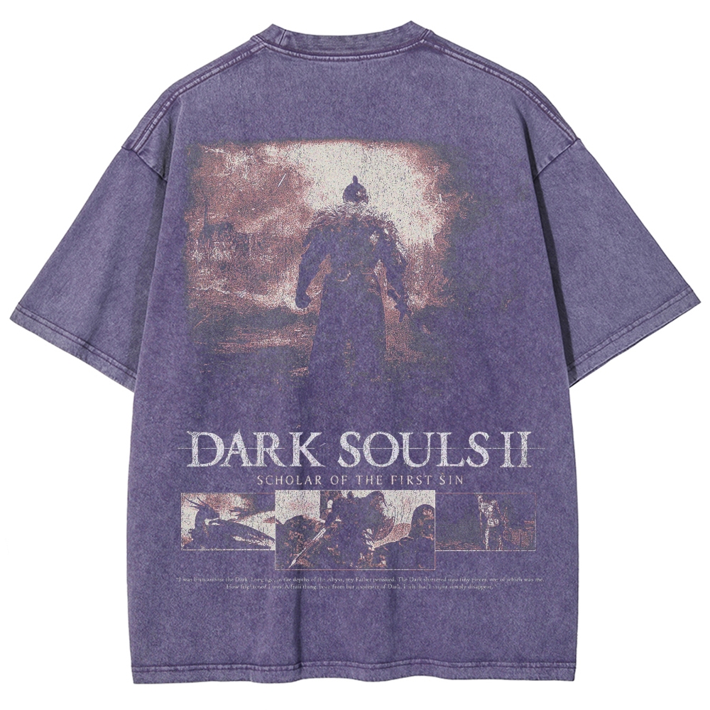 DARK SOULS Unisex Fit Washed T-Shirt 2502011133