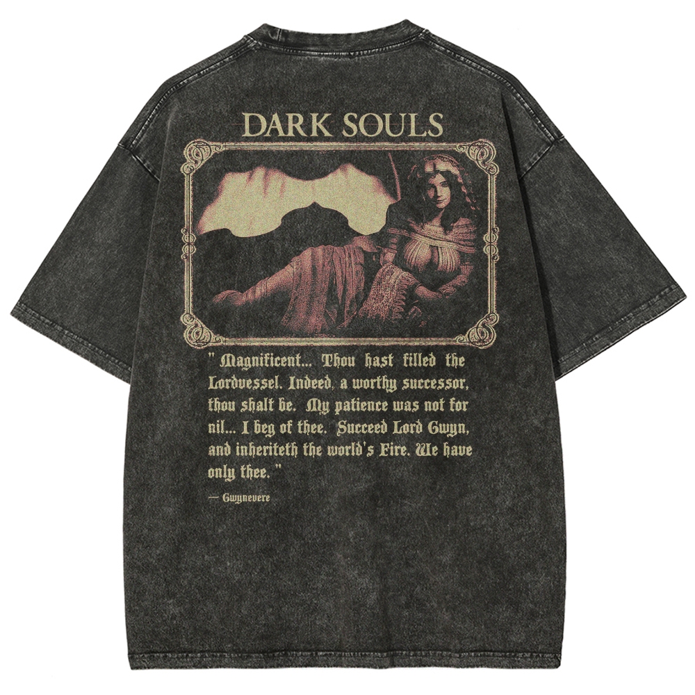 DARK SOULS Unisex Fit Washed T-Shirt 2502011135