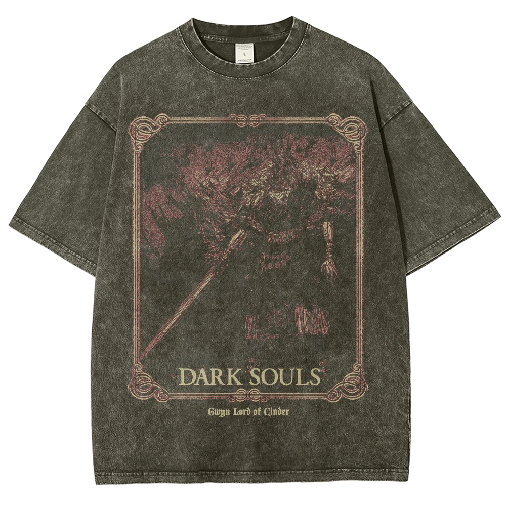 DARK SOULS Unisex Fit Washed T-Shirt 2502011135
