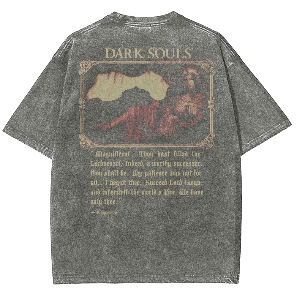 DARK SOULS Unisex Fit Washed T-Shirt 2502011135