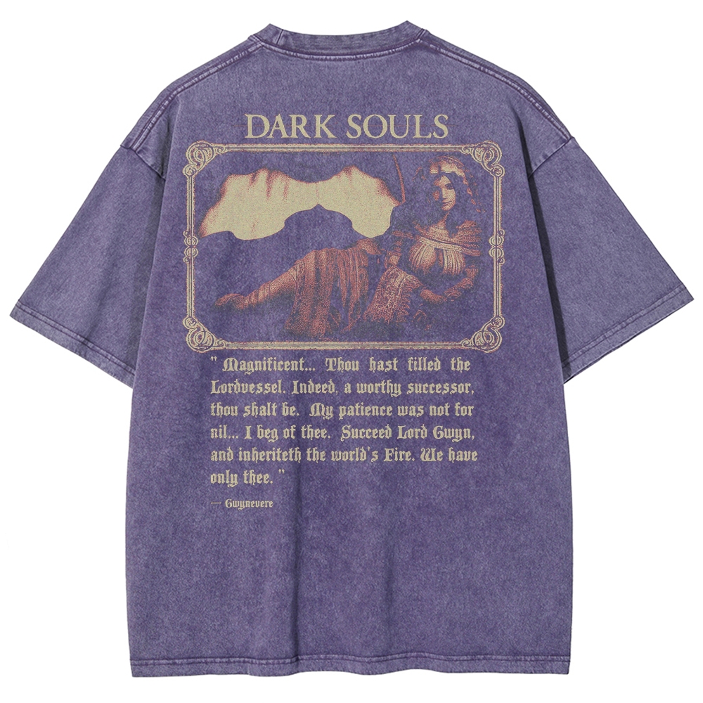 DARK SOULS Unisex Fit Washed T-Shirt 2502011135