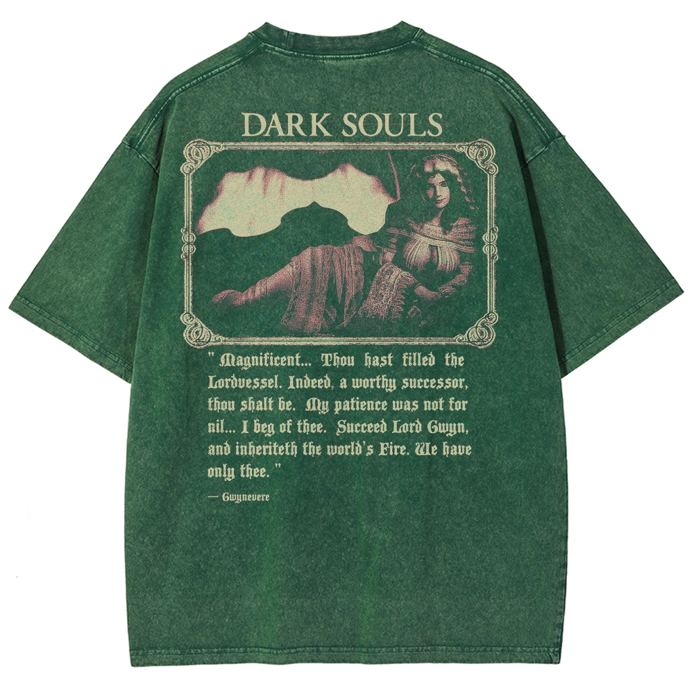 DARK SOULS Unisex Fit Washed T-Shirt 2502011135