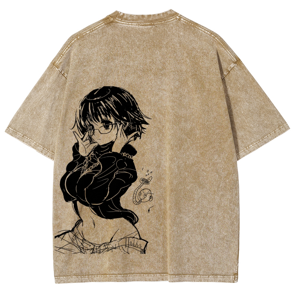HUNTER×HUNTER Unisex Fit Washed T-Shirt
