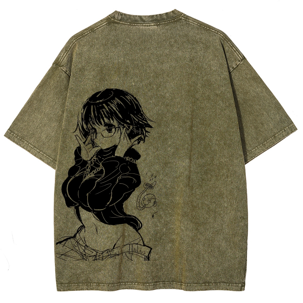 HUNTER×HUNTER Unisex Fit Washed T-Shirt