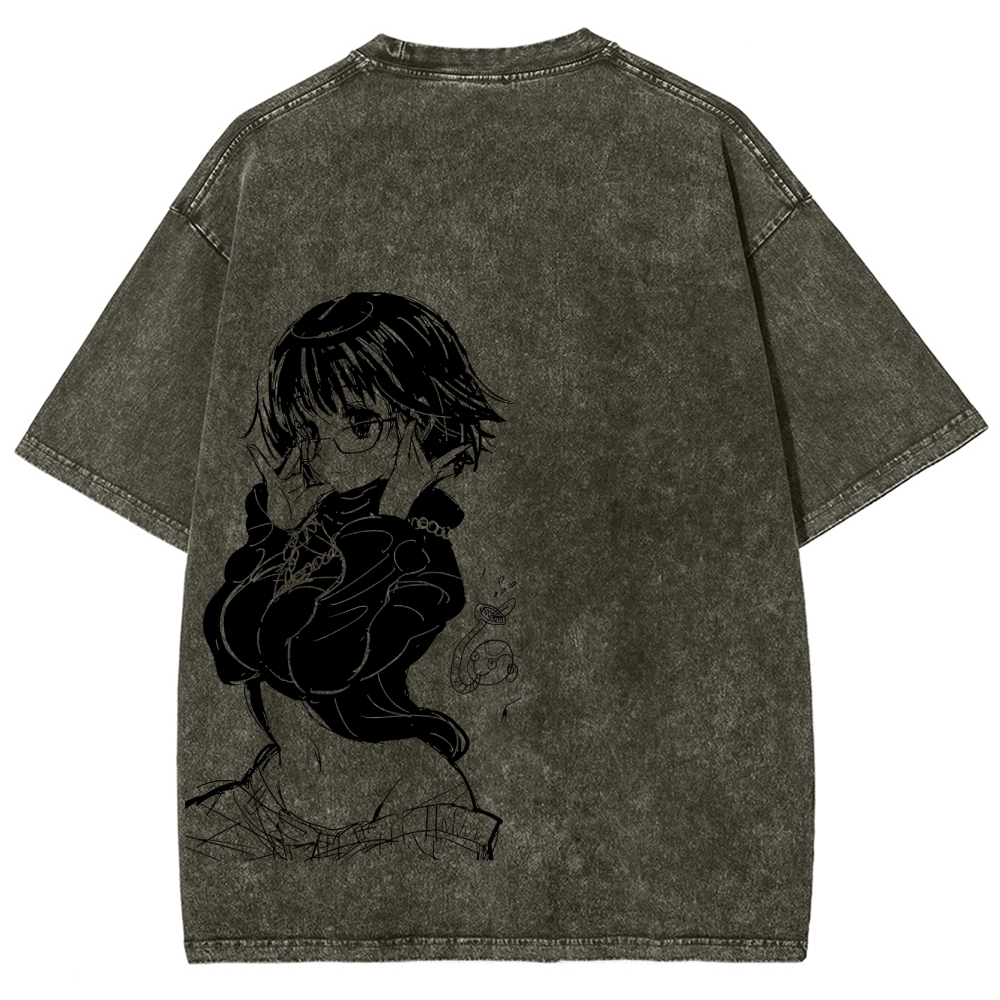 HUNTER×HUNTER Unisex Fit Washed T-Shirt