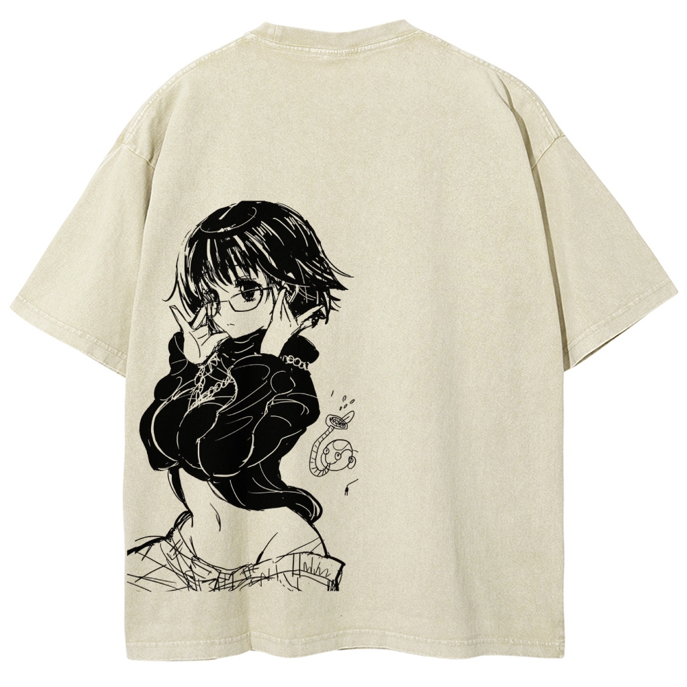 HUNTER×HUNTER Unisex Fit Washed T-Shirt
