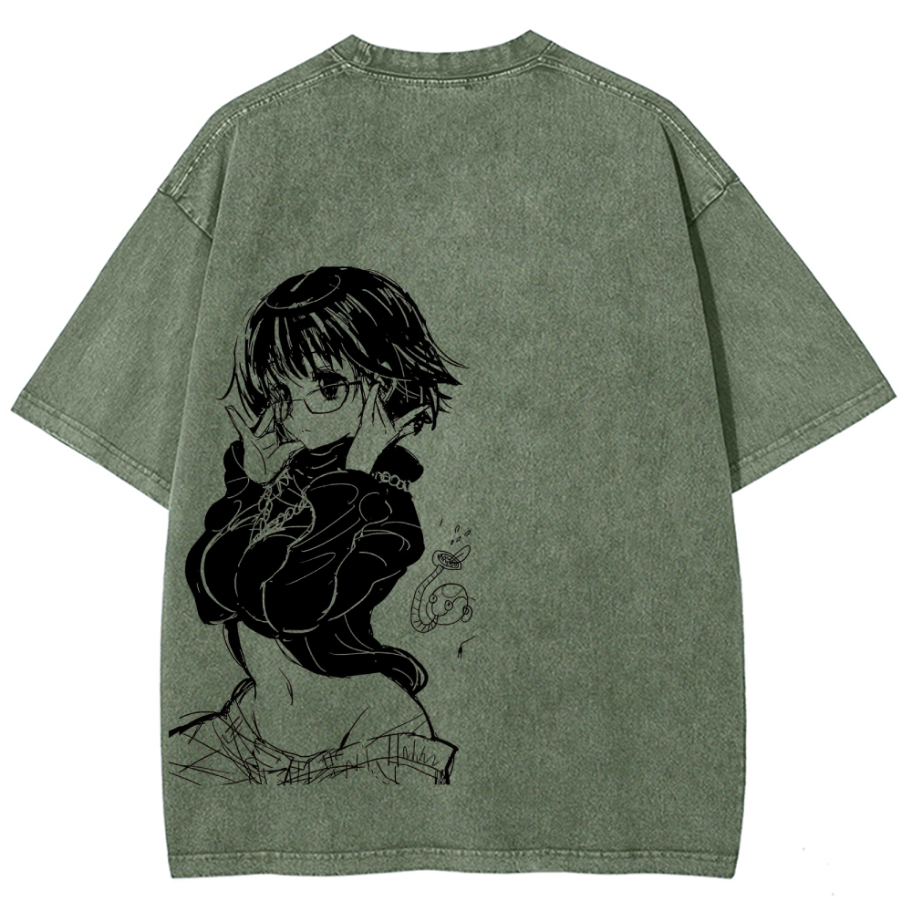 HUNTER×HUNTER Unisex Fit Washed T-Shirt