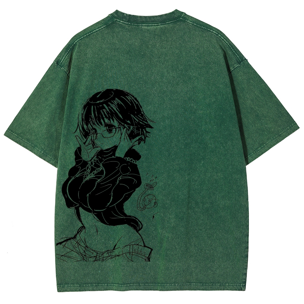HUNTER×HUNTER Unisex Fit Washed T-Shirt