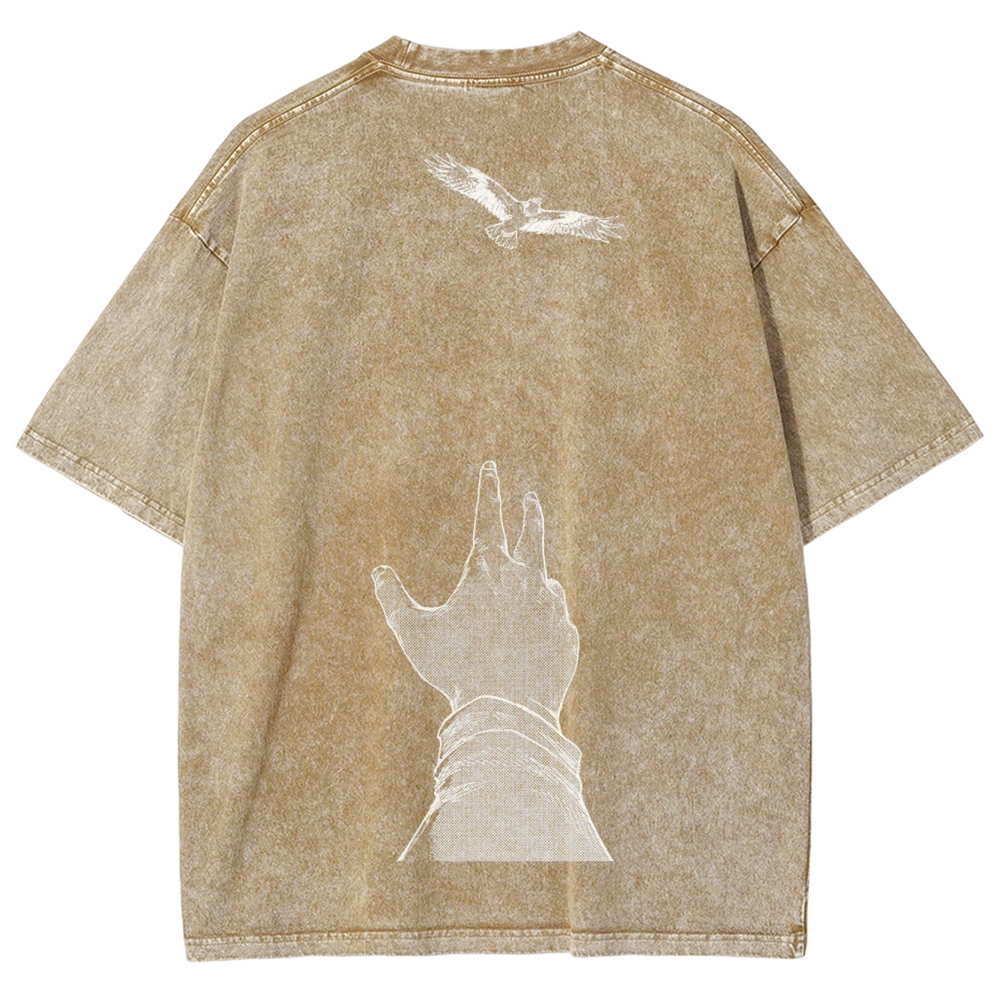 Attach On Titan Unisex Fit Washed T-Shirt 2503000039