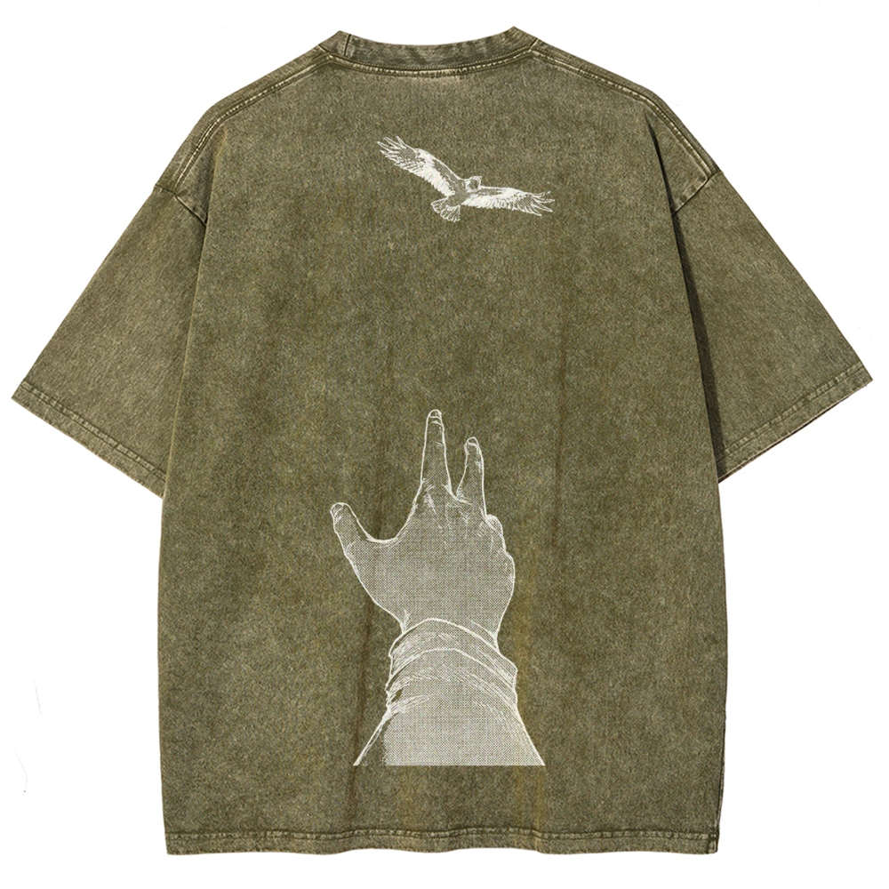 Attach On Titan Unisex Fit Washed T-Shirt 2503000039