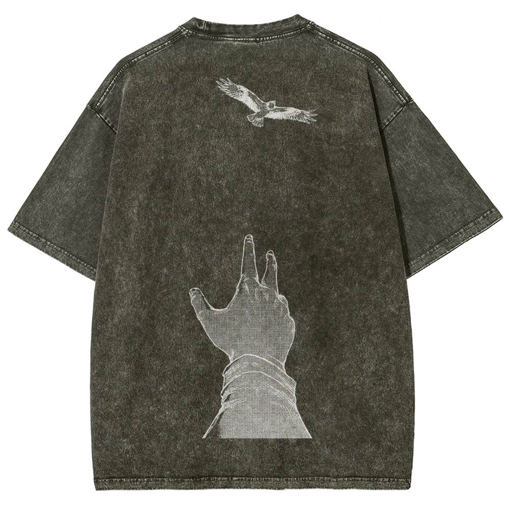 Attach On Titan Unisex Fit Washed T-Shirt 2503000039