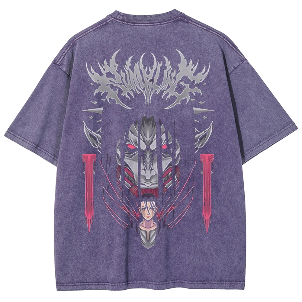 Attach On Titan Unisex Fit Washed T-Shirt 2503000041