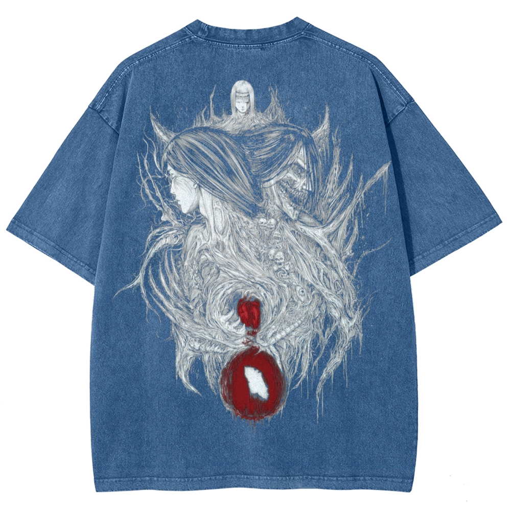Attach On Titan Unisex Fit Washed T-Shirt 2503000078