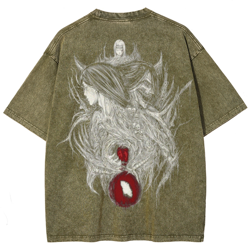 Attach On Titan Unisex Fit Washed T-Shirt 2503000078