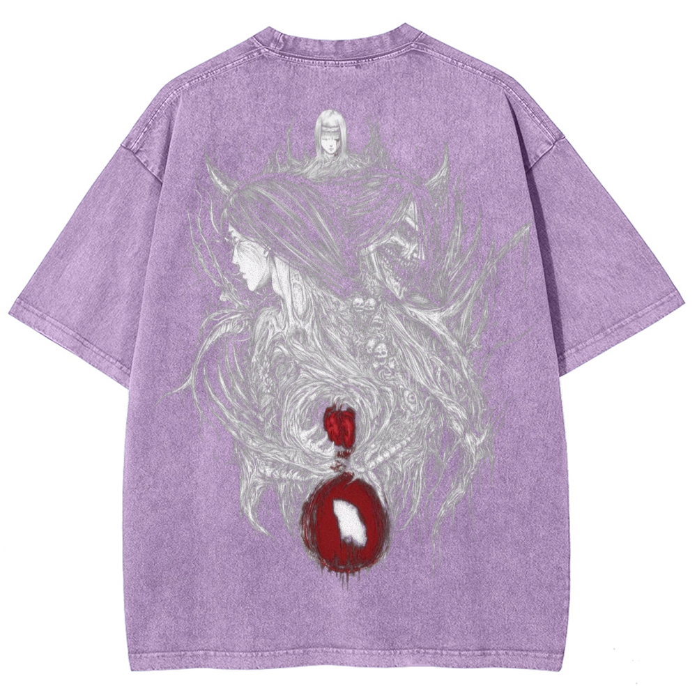 Attach On Titan Unisex Fit Washed T-Shirt 2503000078