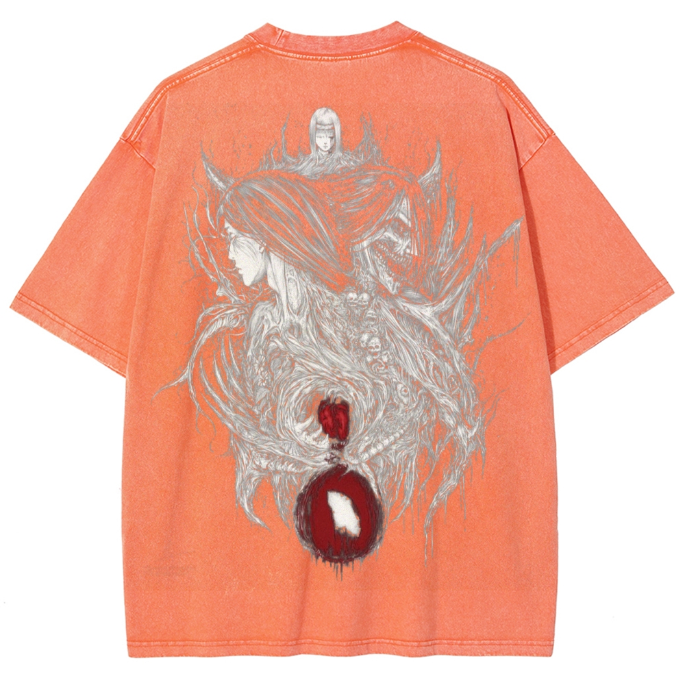 Attach On Titan Unisex Fit Washed T-Shirt 2503000078