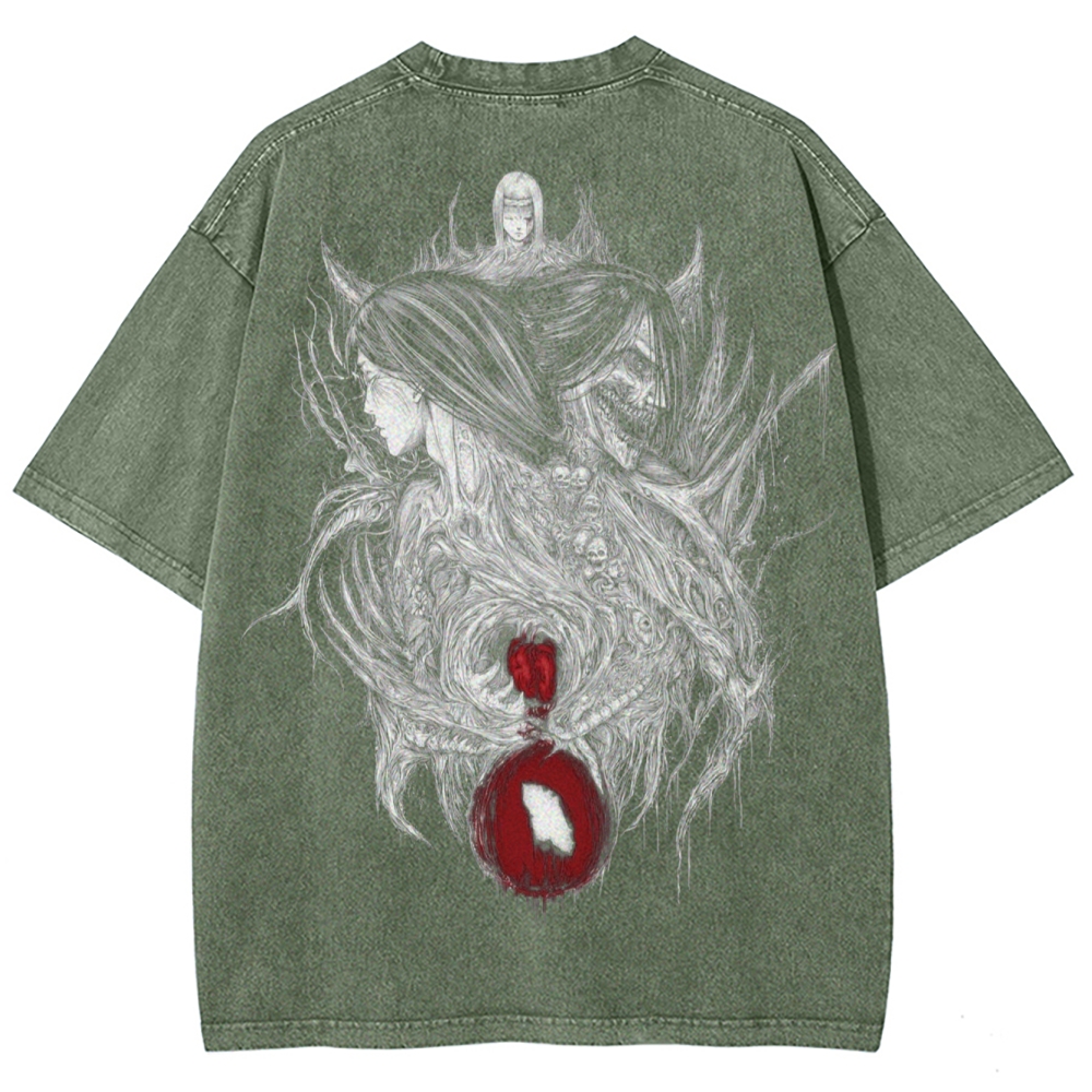 Attach On Titan Unisex Fit Washed T-Shirt 2503000078