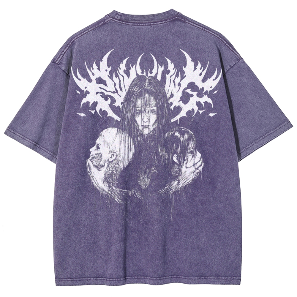 Attach On Titan Unisex Fit Washed T-Shirt 2503000106